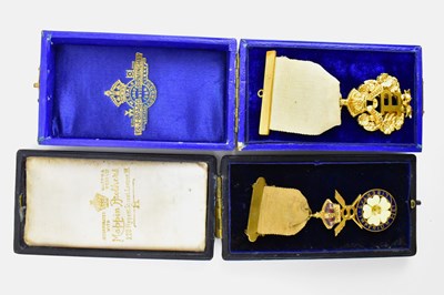 Lot 196 - Two cased gilt metal 'Primrose Society'...