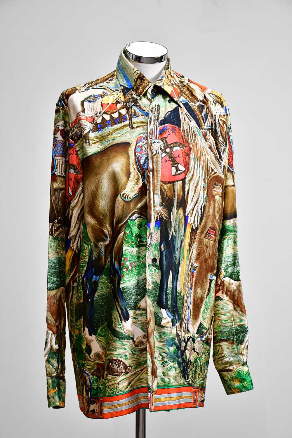 Long Sleeved 100 Silk Shirt 63