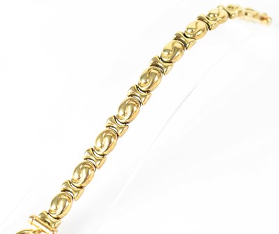 Lot 811 - An Italian 9ct yellow gold bracelet by...