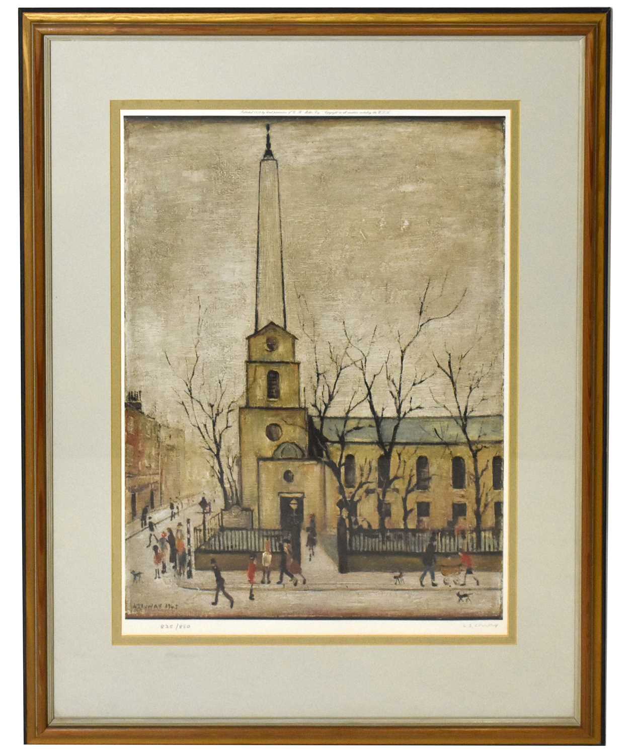 Lot 1117 - LAURENCE STEPHEN LOWRY RBA RA (1887-1976);