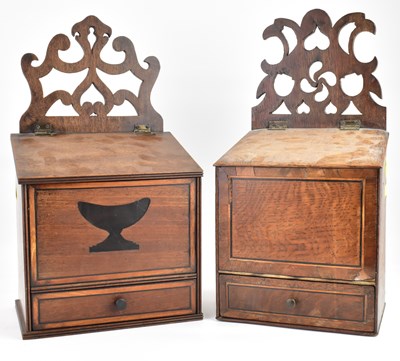 Lot 180 - Two late 18th/early 19th century oak...