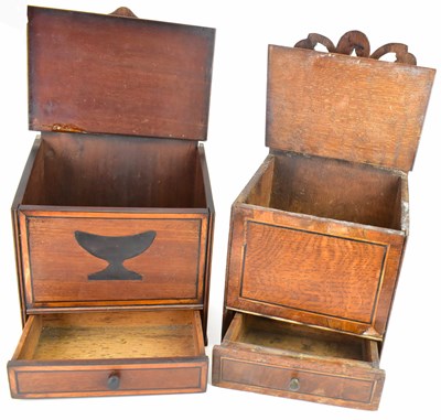 Lot 180 - Two late 18th/early 19th century oak...