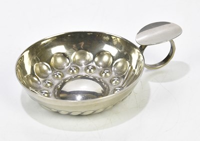 Lot 1248 - A Continental white metal tastevin, approx...