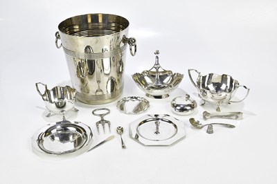 Lot 1238 - A small collection of mixed silver plated...