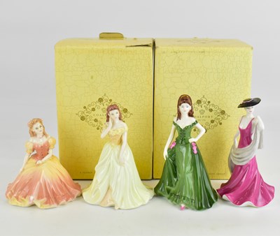 Lot 332 - COALPORT; three figurines from the Debutantes...