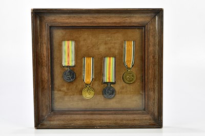 Lot 1563 - A British War medal and Victory medal awarded...