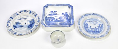 Lot 1407 - Two 18th century Delft tin glazed earthenware...