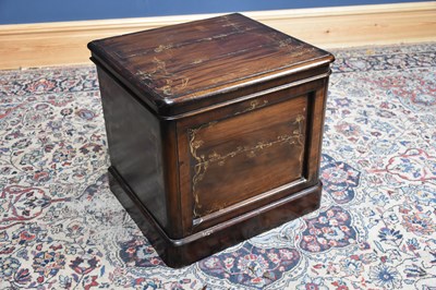 Lot 79 - A gilt painted Victorian mahogany commode,...