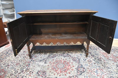 Lot 40 - An early 20th century oak sideboard with a...