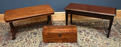 Lot 41 - A Victorian mahogany rectangular coffee table,...