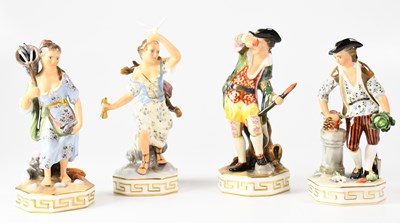 Lot 327 - ROYAL CROWN DERBY; four figures 'The Elements',...