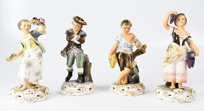 Lot 328 - ROYAL CROWN DERBY; four figures 'The Seasons',...