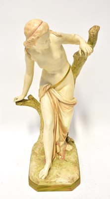 Lot 329 - ROYAL WORCESTER; a porcelain figure 'The...