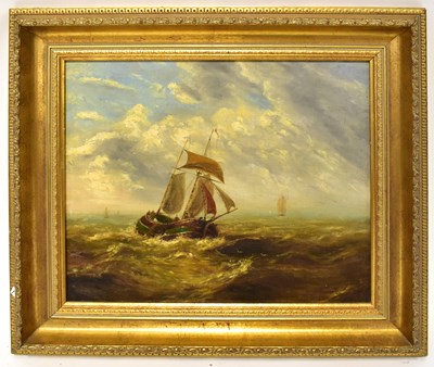 Lot 467 - JOHN MOORE OF IPSWICH; oil on canvas, fishing...