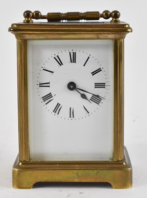 Lot 172 - A 20th century brass cased carriage clock,...