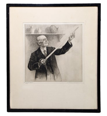 Lot 918 - E. FAIRHURST; an etching, ‘The Andrea Ferrara’,...