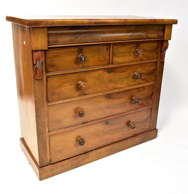 Lot 59 - A Victorian Scottish mahogany chest of two...