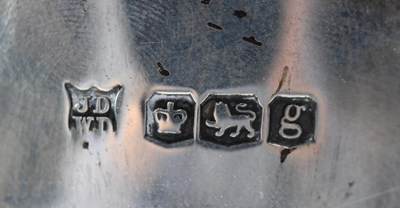 Lot 589 - JAMES DEACON & SONS; a George V hallmarked...