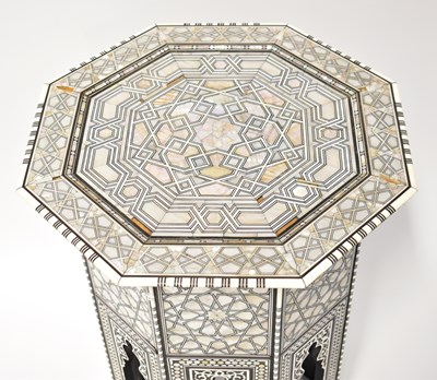 Lot 44 - A Syrian mother of pearl and bone inlaid...