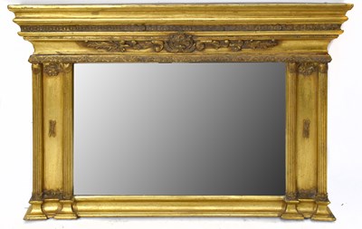 Lot 1475 - A modern Regency style overmantel mirror, with...