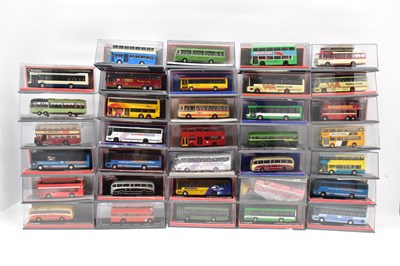 Lot 233 - CORGI; thirty-four diecast scale model buses...