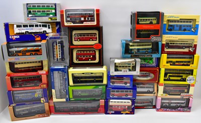 Lot 255 - Thirty various diecast metal and plastic buses...