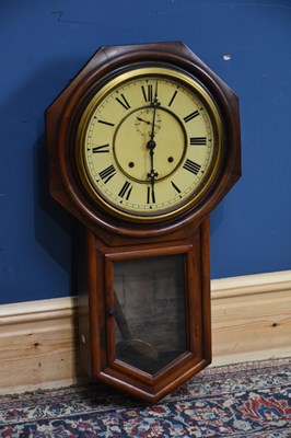 Lot 2047 - ANSONIA CLOCK COMPANY; an American drop dial...