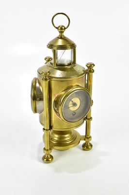 Lot 2093 - A good 19th century combination lantern clock,...