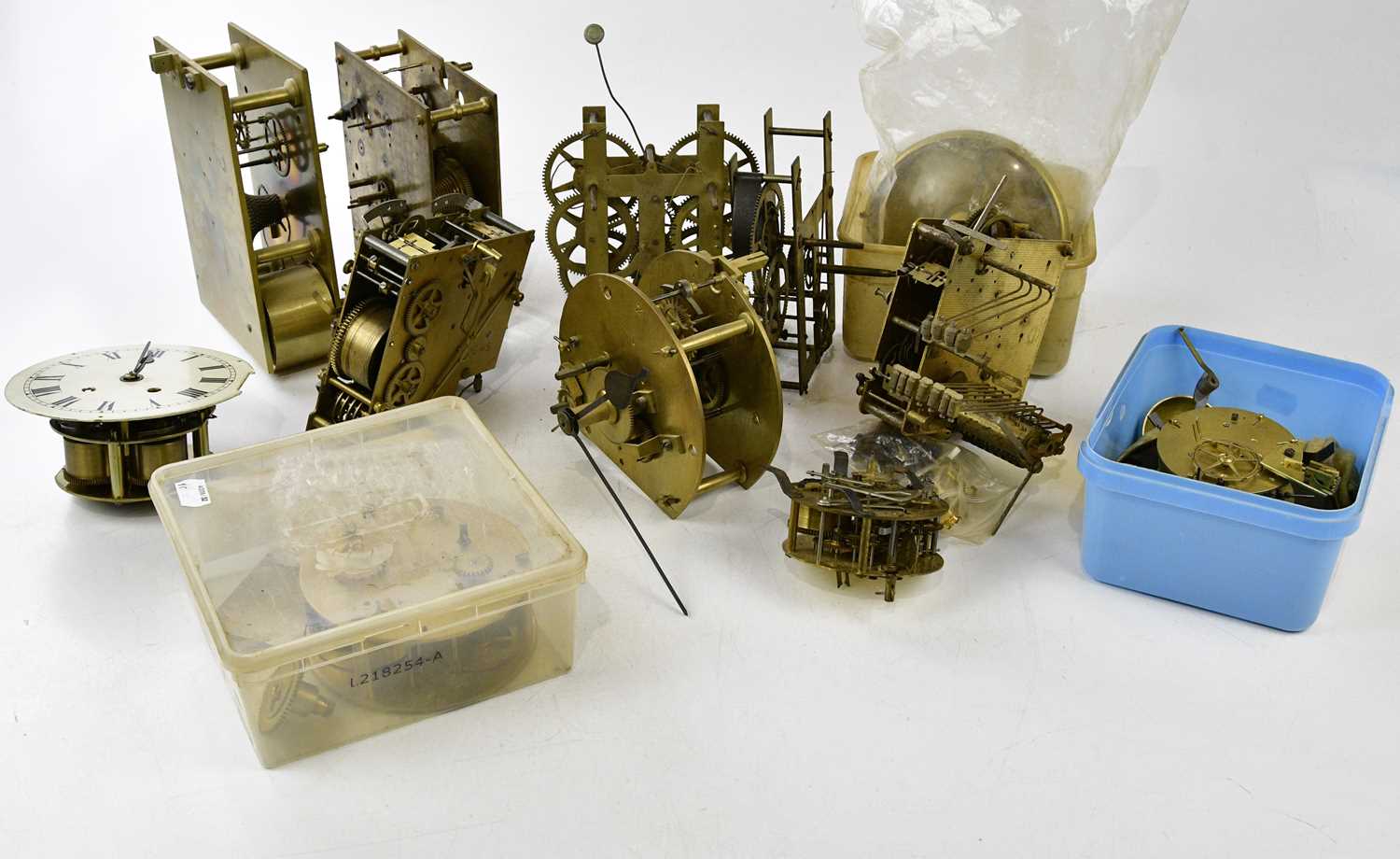 Lot 2017 - A collection of various clock movements and