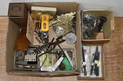 Lot 2036 - A large collection of clock and watch parts...