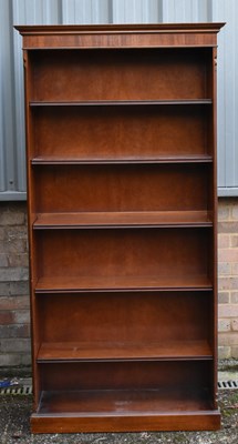 Lot 72 - A reproduction mahogany bookcase with six...