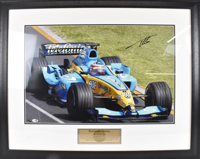 Lot 273 - FERNANDO ALONSO; a limited edition photograph,...