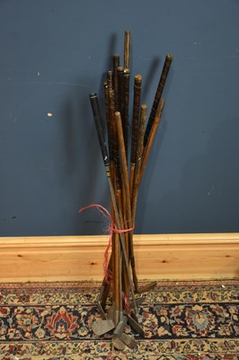 Lot 2349 - A collection of golf clubs, mainly hickory...