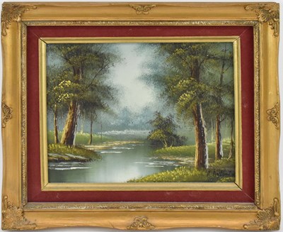 Lot 276 - A. ANTONIN; a modern oil on board, rural scene...