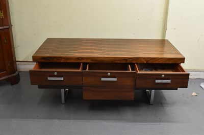 Lot 45 - A contemporary rosewood effect office...