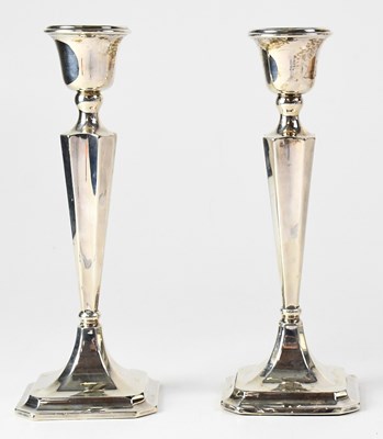 Lot 668 - CHANDLER & SON; a pair of George V hallmarked...