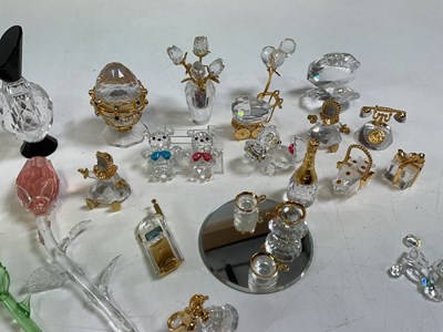 Lot 262 - A group of Swarovski glass ornaments.