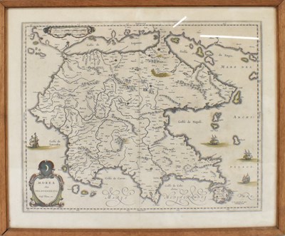 Lot 235 - A 17th century map of The Peloponnesus by...