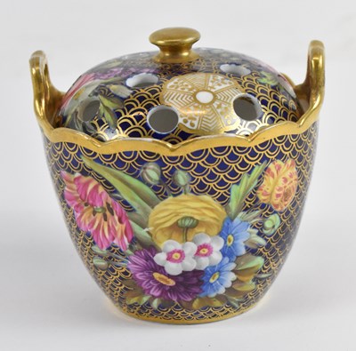 Lot 502 - SPODE; a 19th century pot-pourri/custard pot...