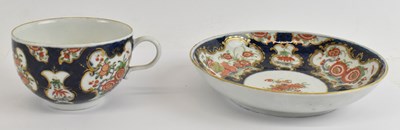 Lot 500 - WORCESTER; a Dr Wall period teacup and saucer...