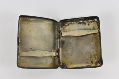 Lot 637 - KUHN & KOMOR; a Japanese pewter cigarette case...