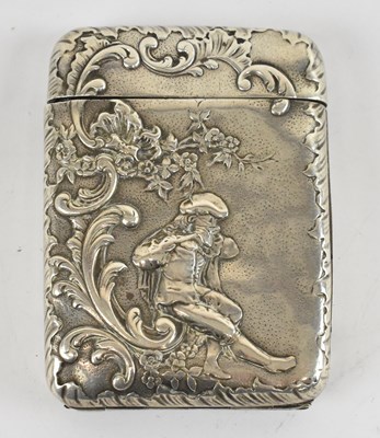 Lot 718 - A Victorian hallmarked silver cigarette case,...