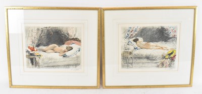 Lot 283 - ANTOINE CALBERT (1860-1944); a pair of...