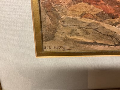 Lot 355 - SAMUEL EDWARD KELLY (1862-1935); a pair of...