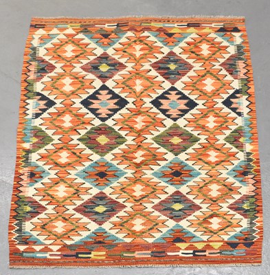 Lot 144 - A handmade Chobi Kilim rug, 133 x 84cm.