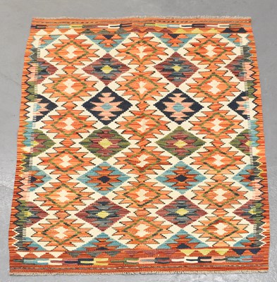 Lot 112 - A handmade Chobi Kilim rug, 133 x 84cm.