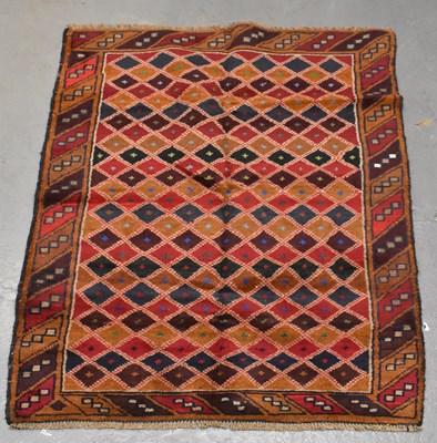 Lot 134 - A handmade Baluchi rug, 140 x 92cm.