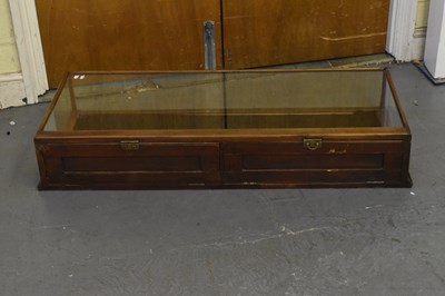 Lot 17 - A mahogany framed table top jeweller's...