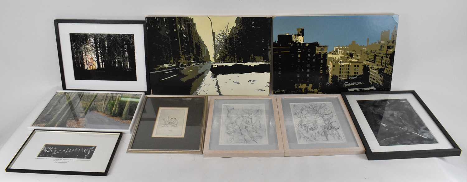 Lot 255 - MATT AYLING; a pair of collagraphs 'Fragments...