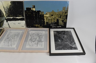 Lot 255 - MATT AYLING; a pair of collagraphs 'Fragments...